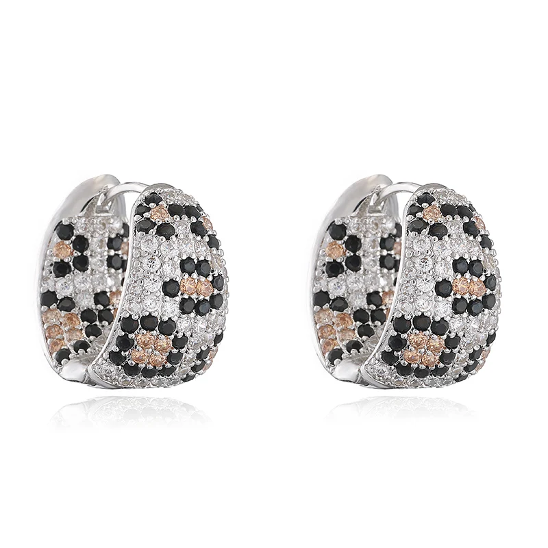 Leopard Print Stone Earrings