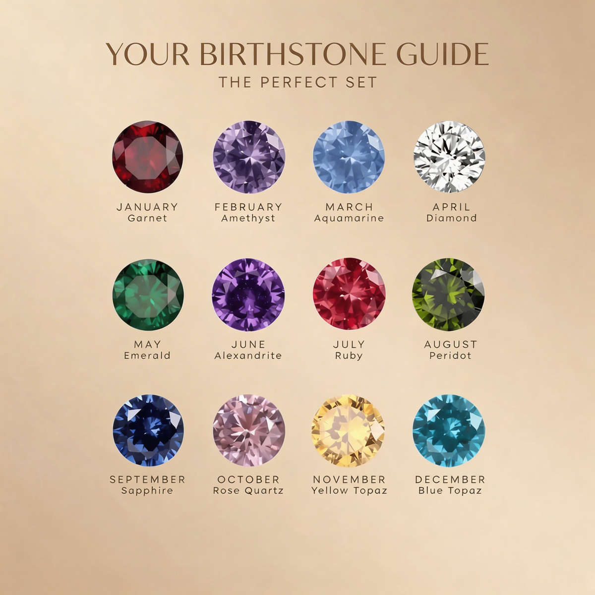Circle Birthstone Necklace