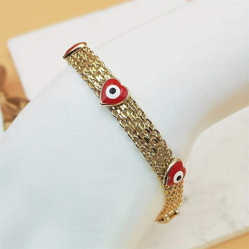 Boho Evil Eye Charm Bracelet