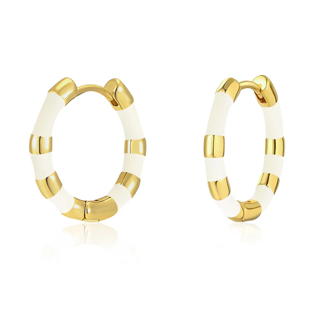 14k Huggie Dangle Earring