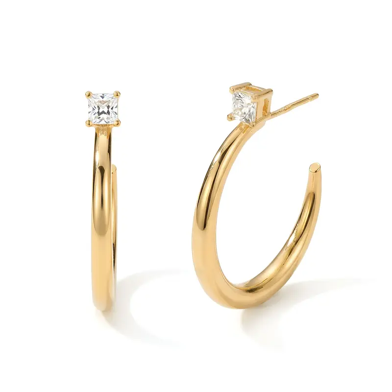 2 in 1 Stud & Hoop Earrings