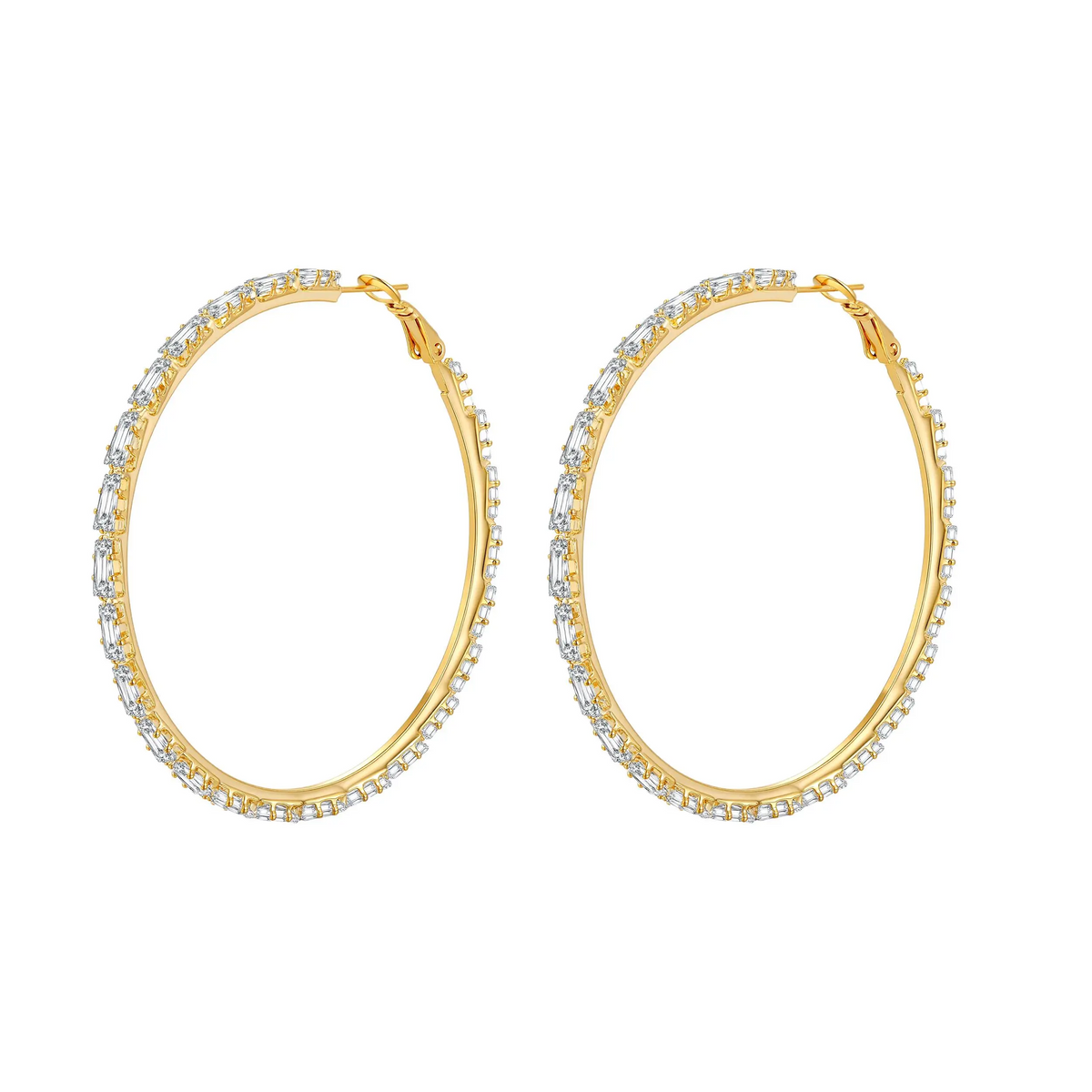 Cubic Hoop Earrings