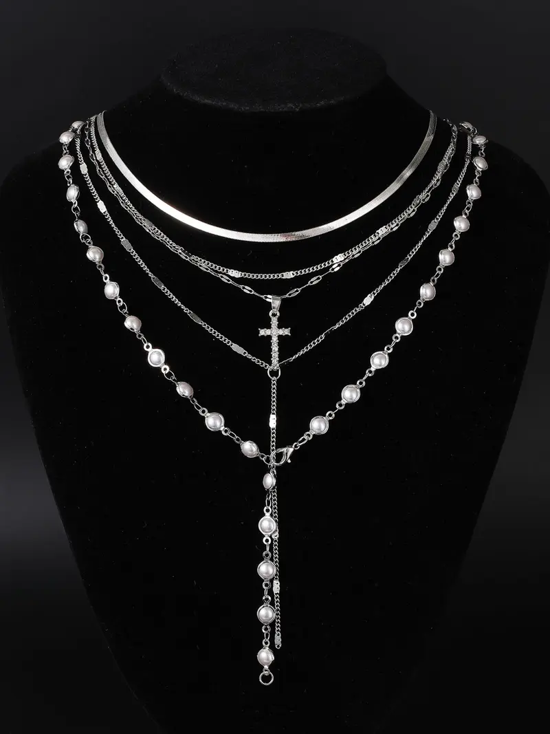 5pc Y Shape Necklace Set