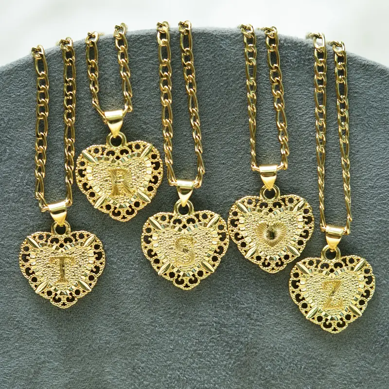 Heart Initial Necklace