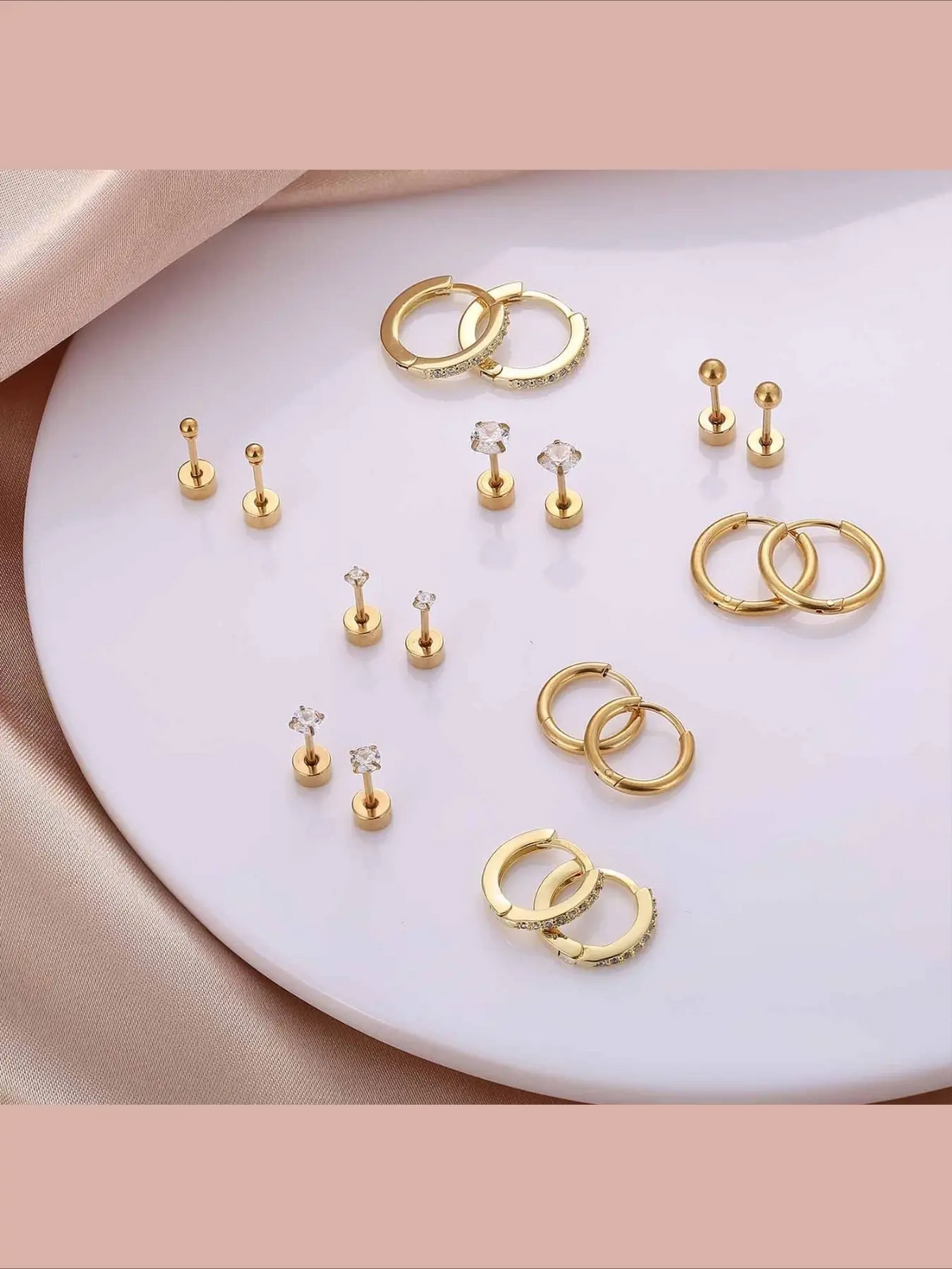 14k Earrings Set
