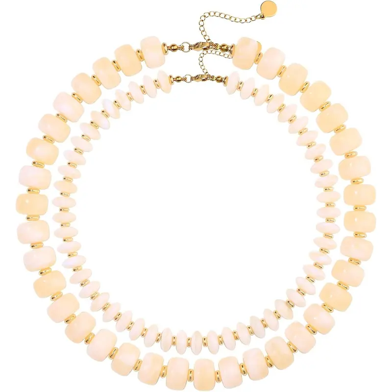 2pc Chunky Beaded Necklaces