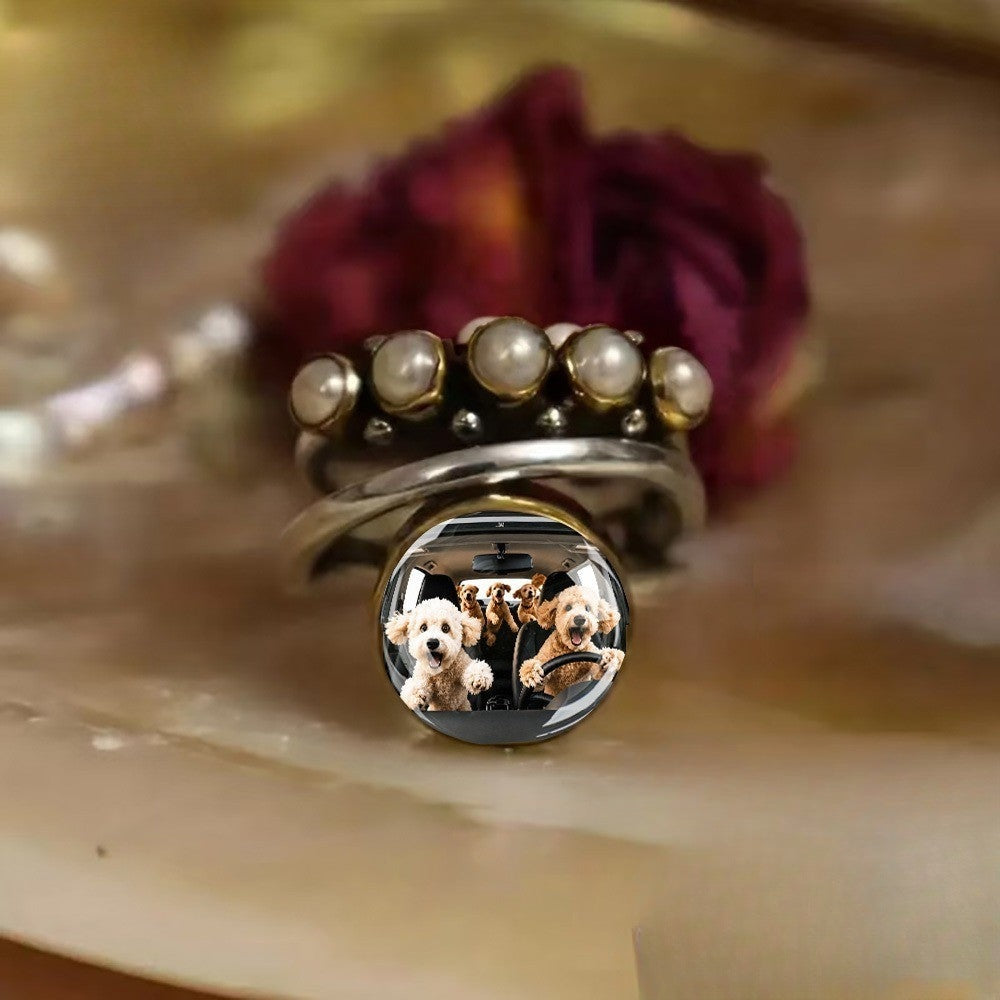 Dog Photo Dome Ring