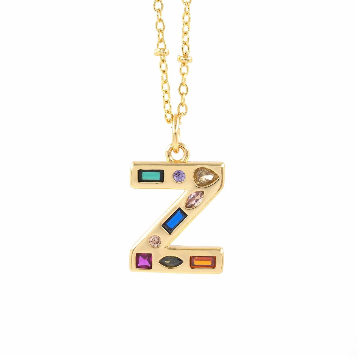 Colorful Initial Necklace