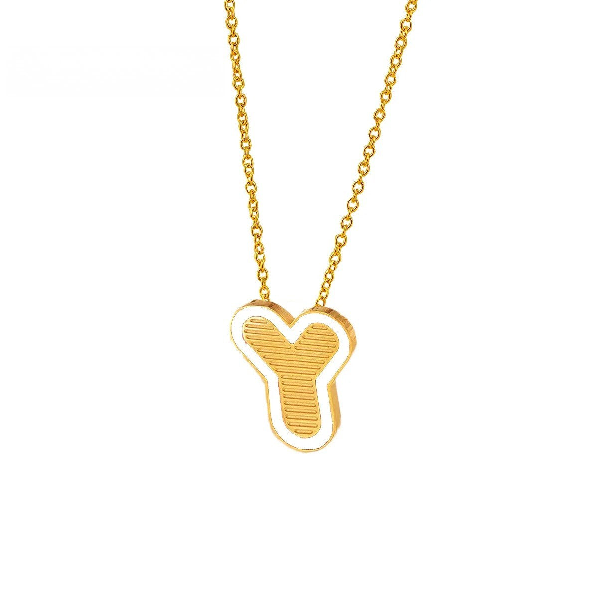Initial Letter Pendant Necklace