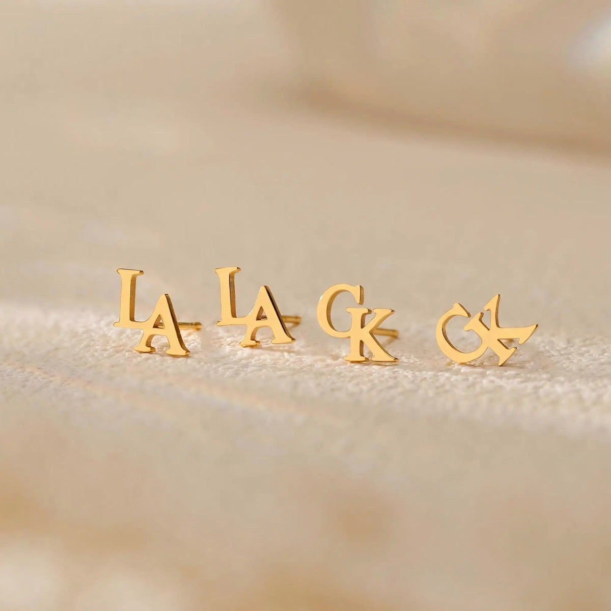 Custom Initial Letter Earrings