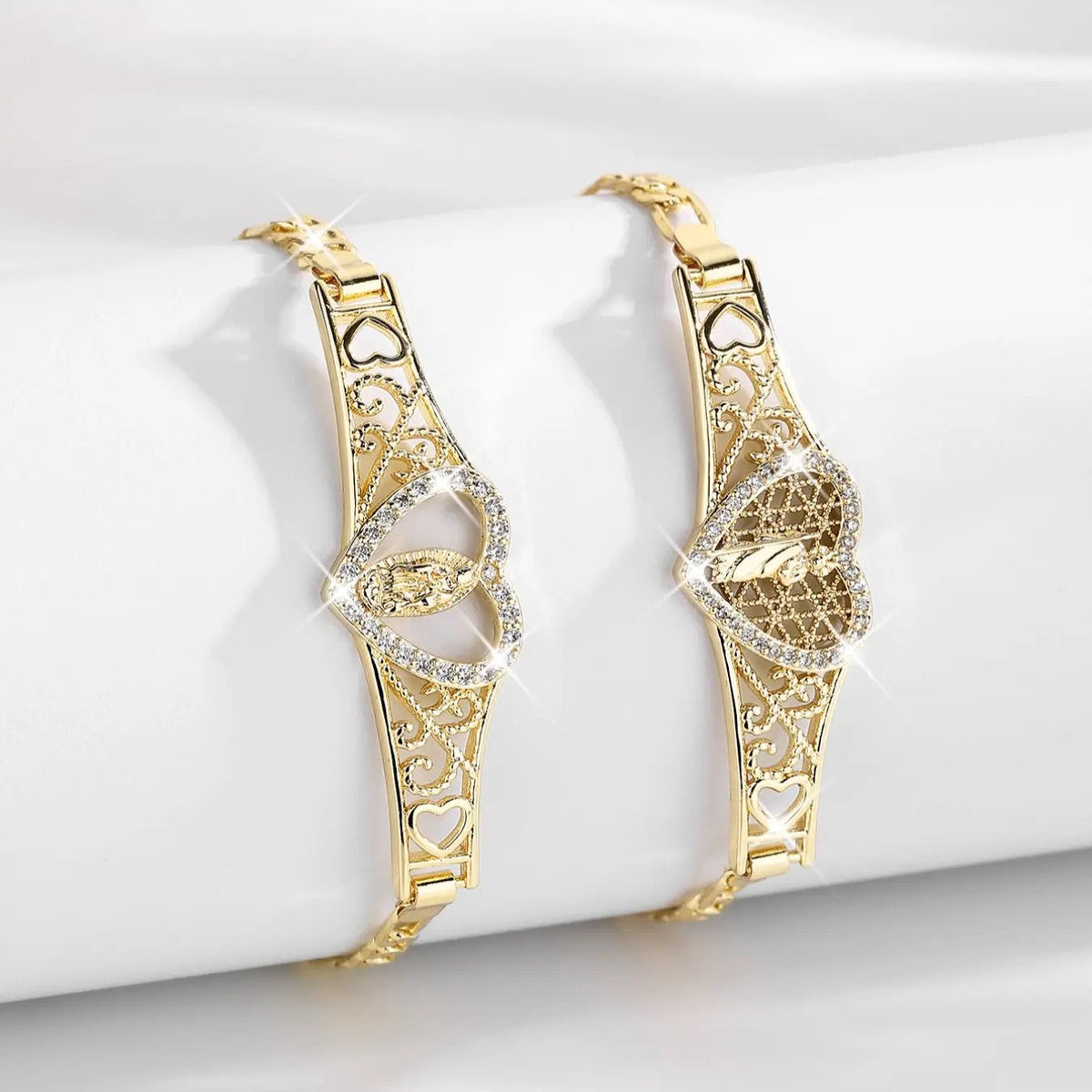 Heart Filigree Bracelet