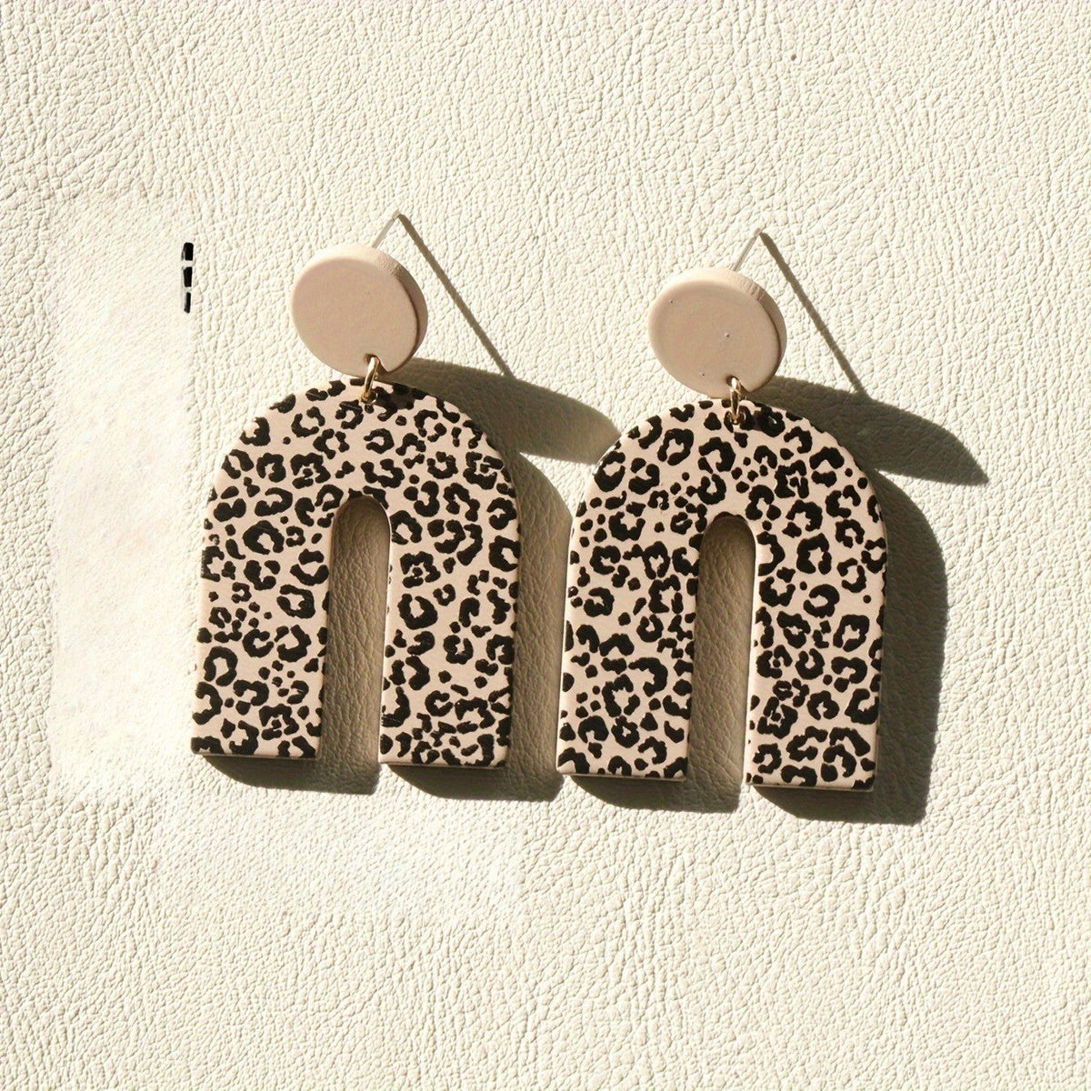 Leopard Arch Dangle Earrings