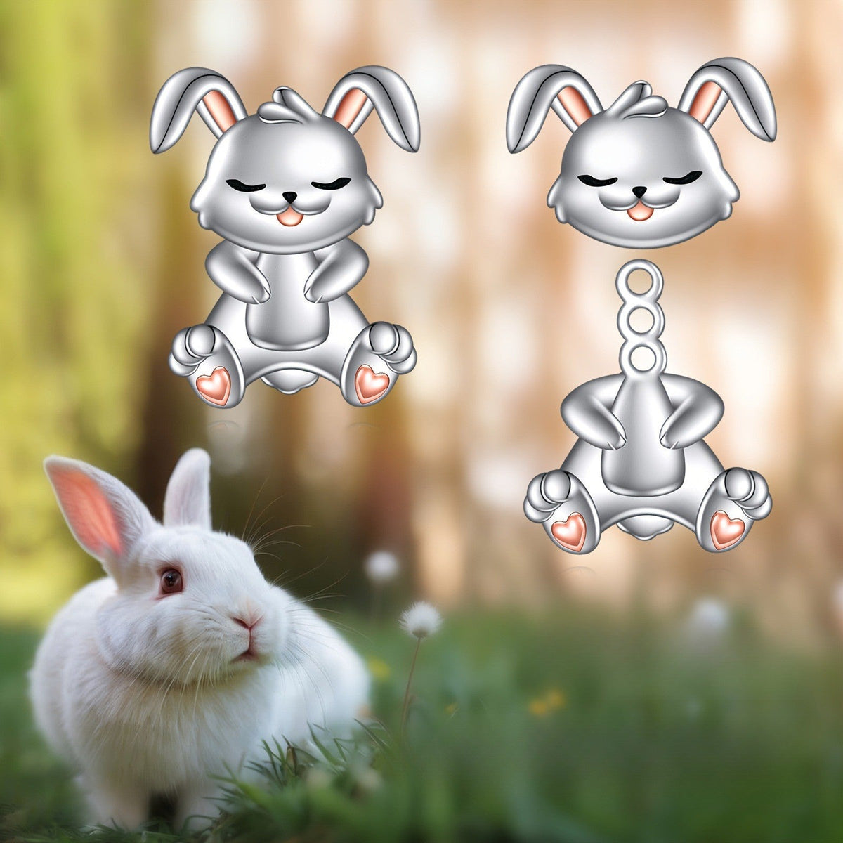 Sitting Bunny Stud Earrings