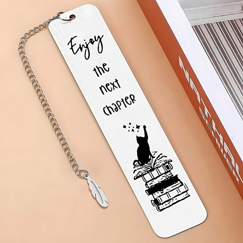 Cat Book Stack Bookmark