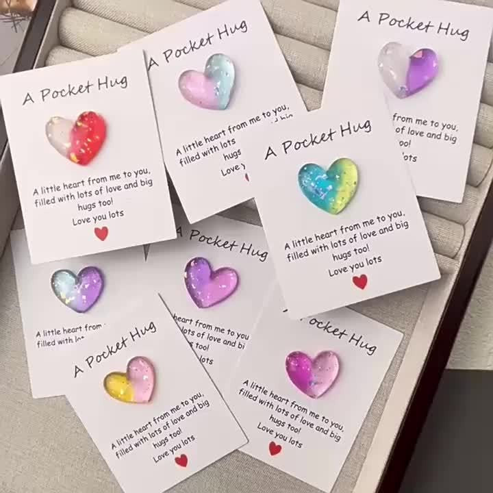 Resin Heart Keepsake Card