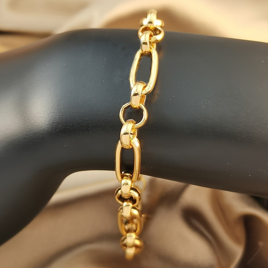 Gold-Tone Oval Link Bracelet