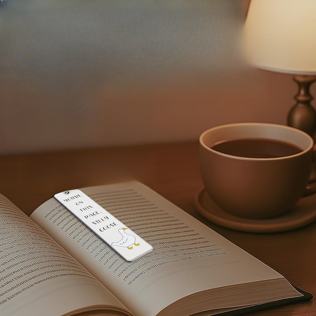Silly Goose Metal Bookmark