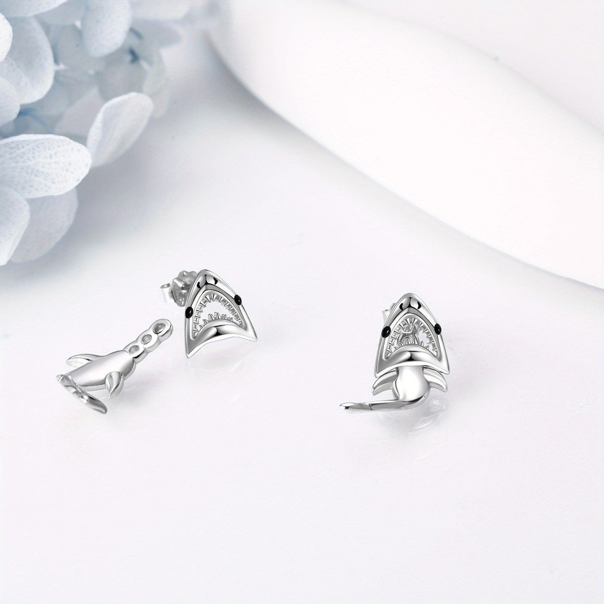 Shark Head & Body Stud Earrings