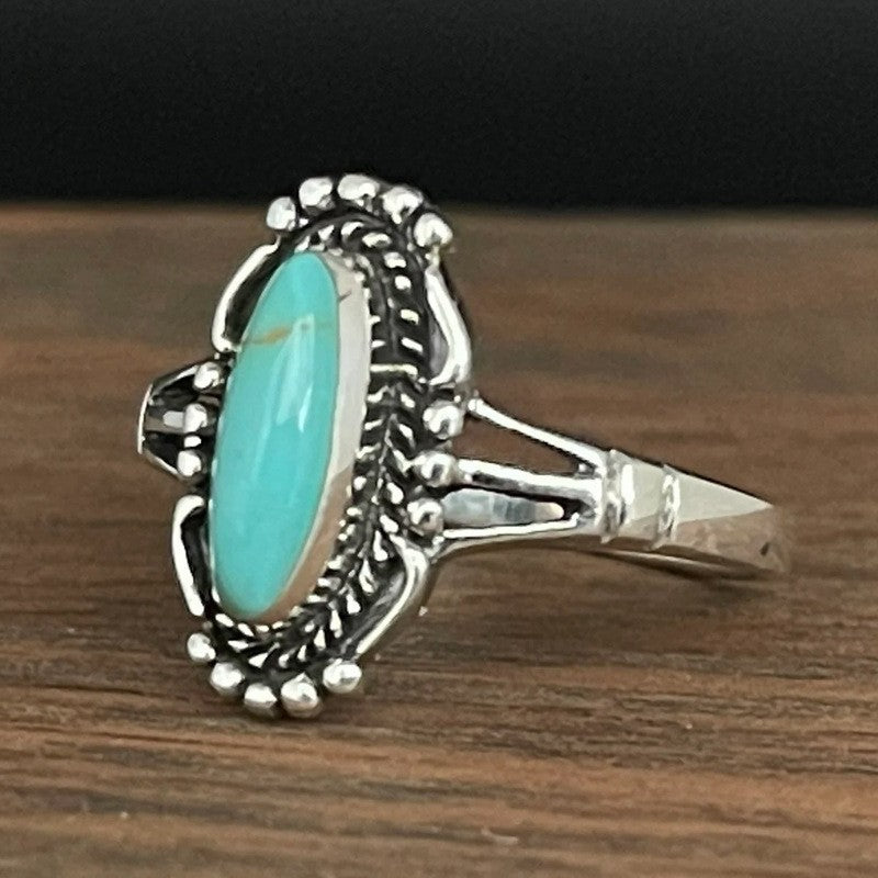 Turquoise Oval Statement Ring