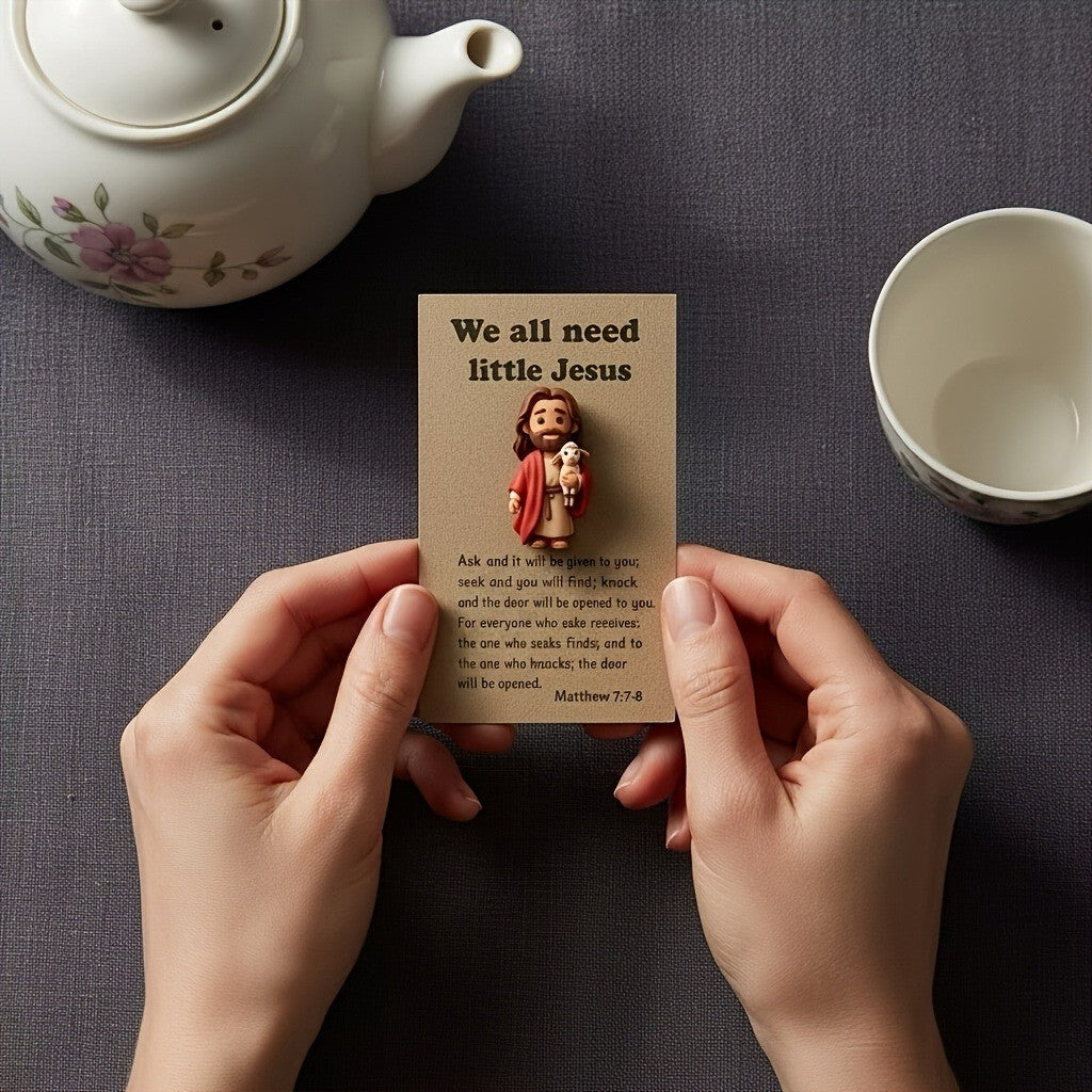 Jesus & Lamb Prayer Card