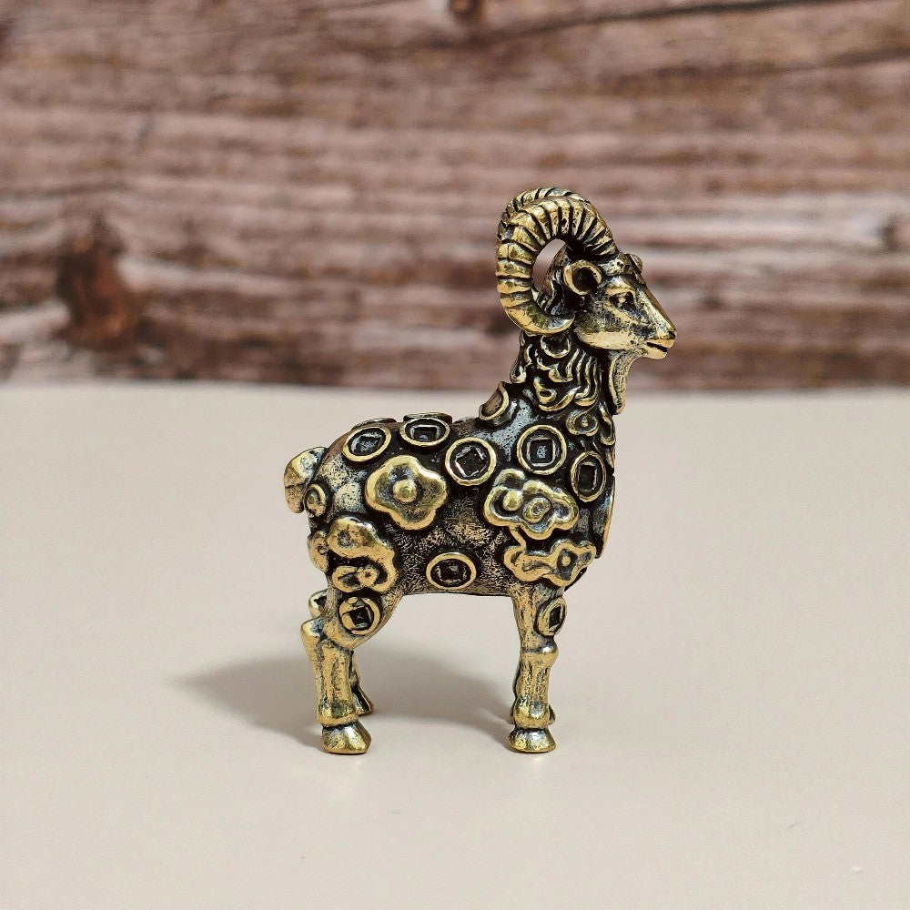 Ornate Ram Figurine