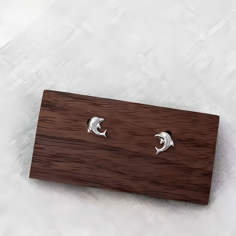Crystal Dolphin Earrings