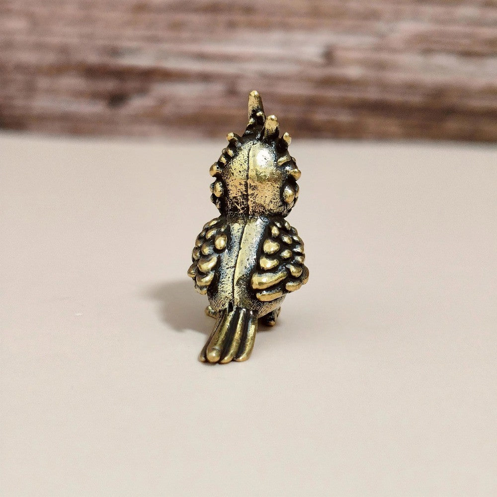 Vintage Brass Owl Figurine