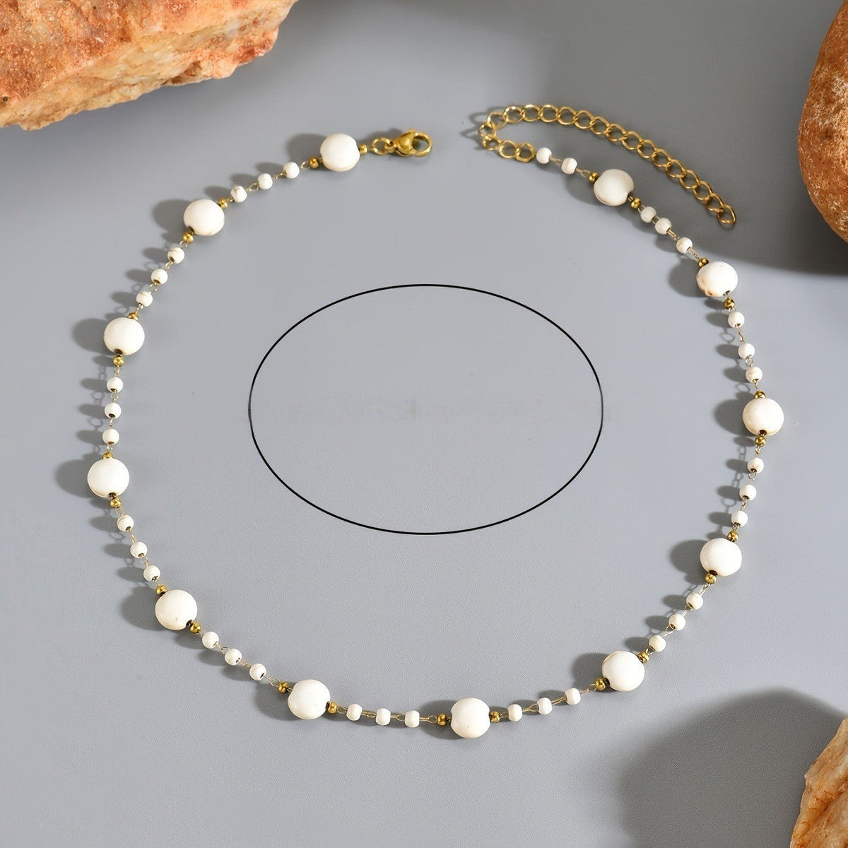Cream Bead Necklace