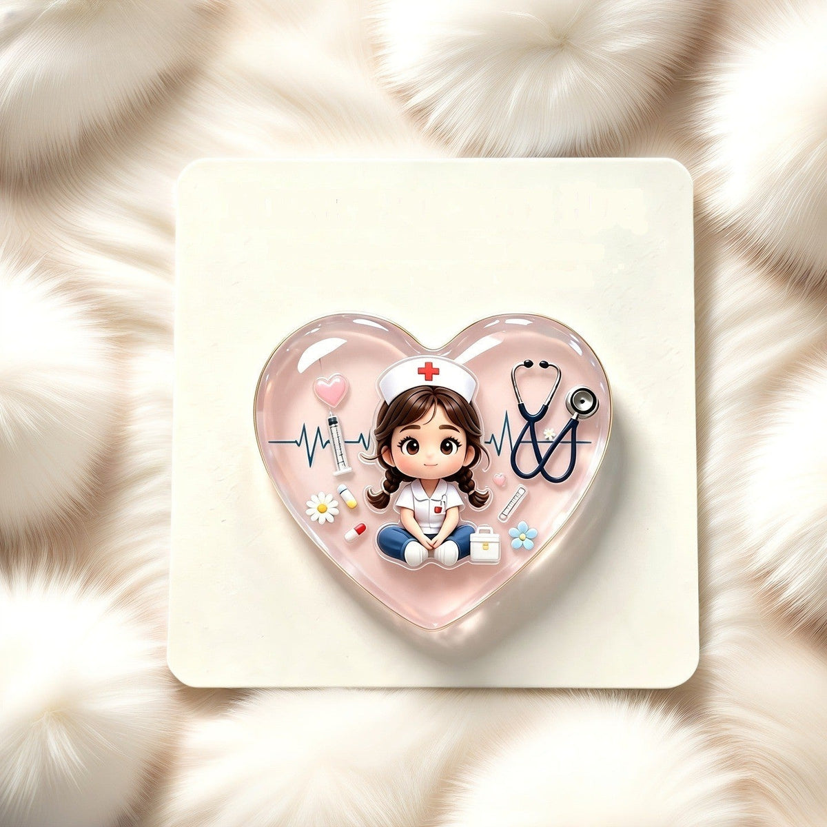 Nurse Heart Pocket Hug Card