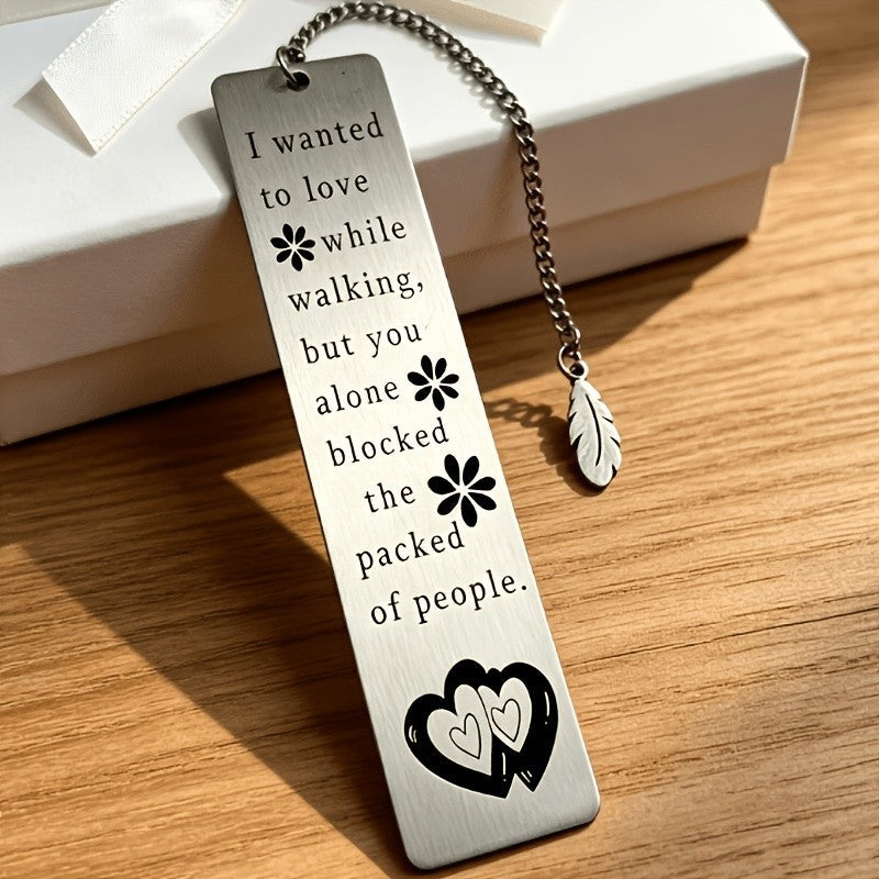 Engraved Heart Bookmark