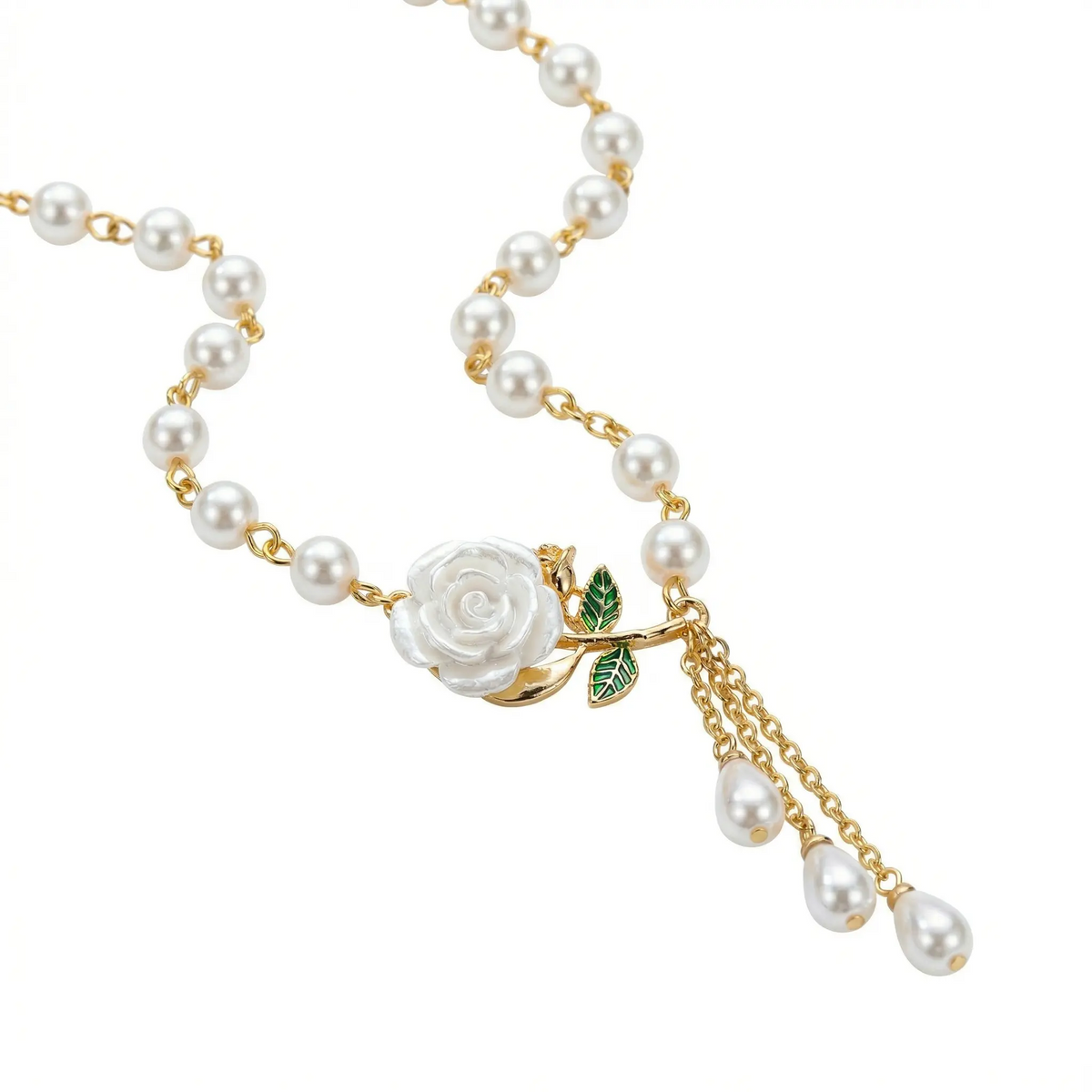 Camellia Tassel Necklace