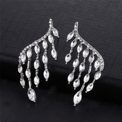 Crystal Cascade Climber Earrings
