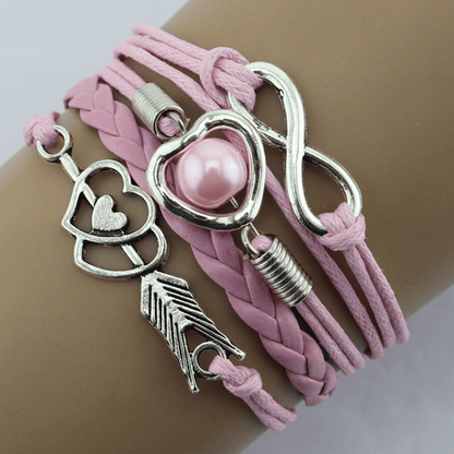 Cupid Heart Layered Bracelet