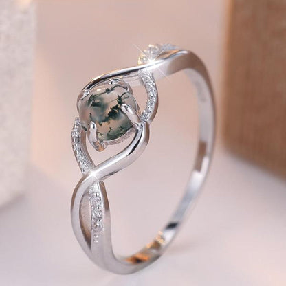Seagrass Agate Ring