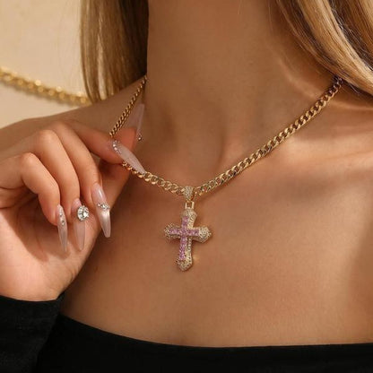 Cross On Cross Necklace