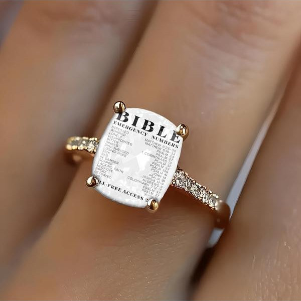 Bible Alphabet Square Ring