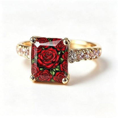Rose Bed Square Ring