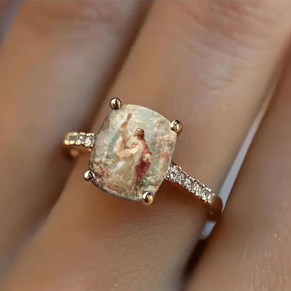 Jesus's Garden Square Ring