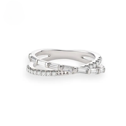 Ribbon Crossover Ring