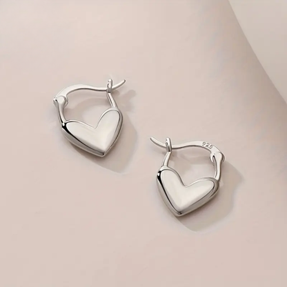 Heart Hoop Earrings