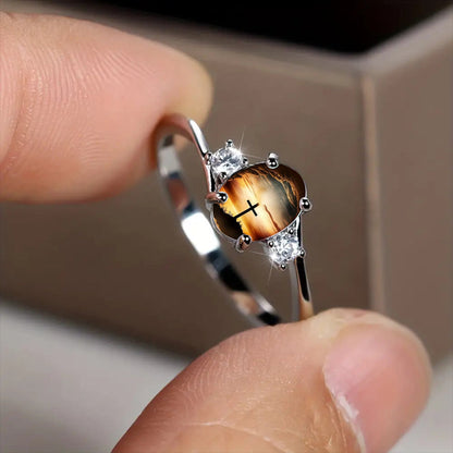 Cross Sunset Split Shank Ring
