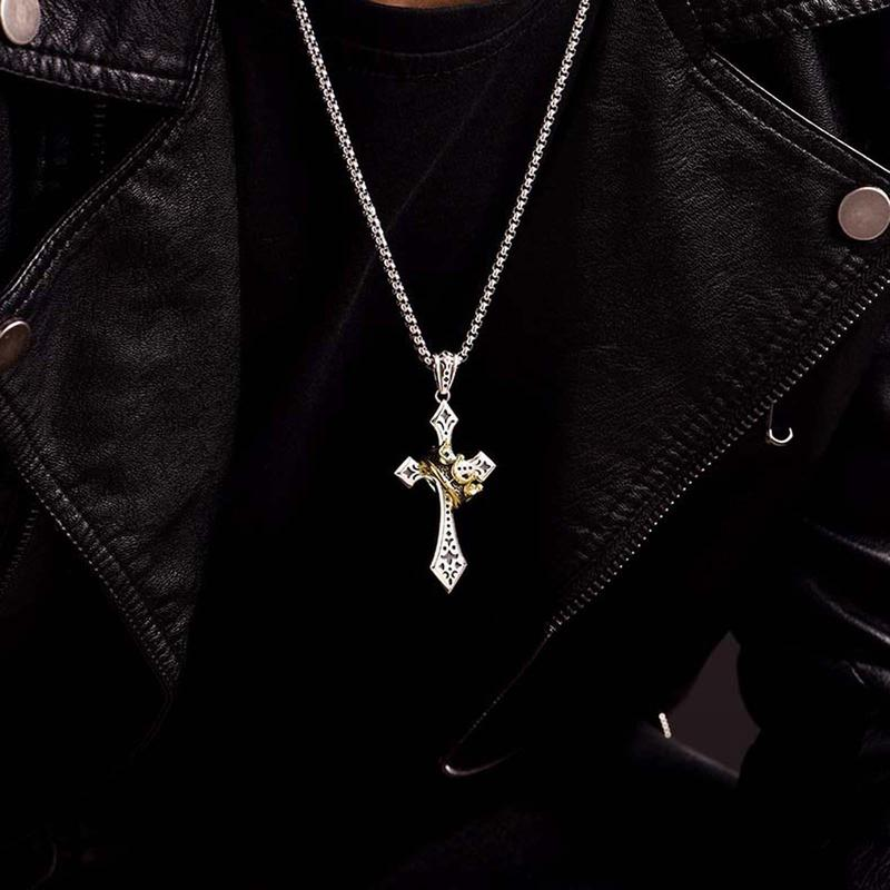 Crown Cross Necklace
