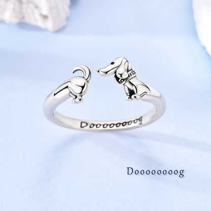 Playful Dachshund Ring