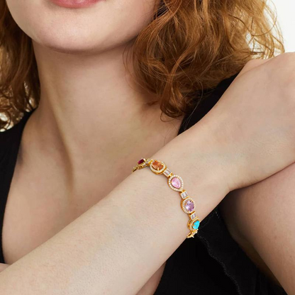 Colorful Gemstone Bracelet