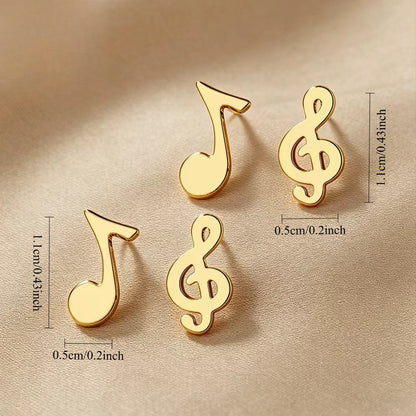 Musical Note Earring Set