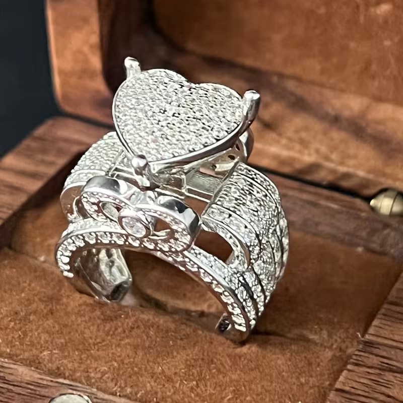 Zirconia Heart Shaped Ring