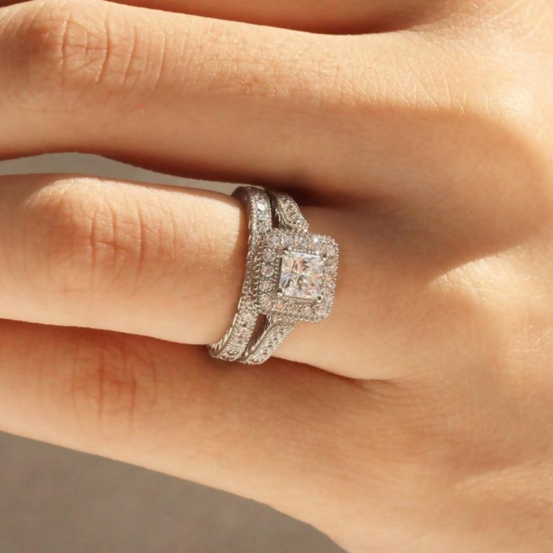 2pc Vintage Love Ring