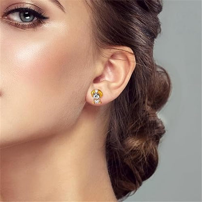 Colorful Puppy Stud Earrings