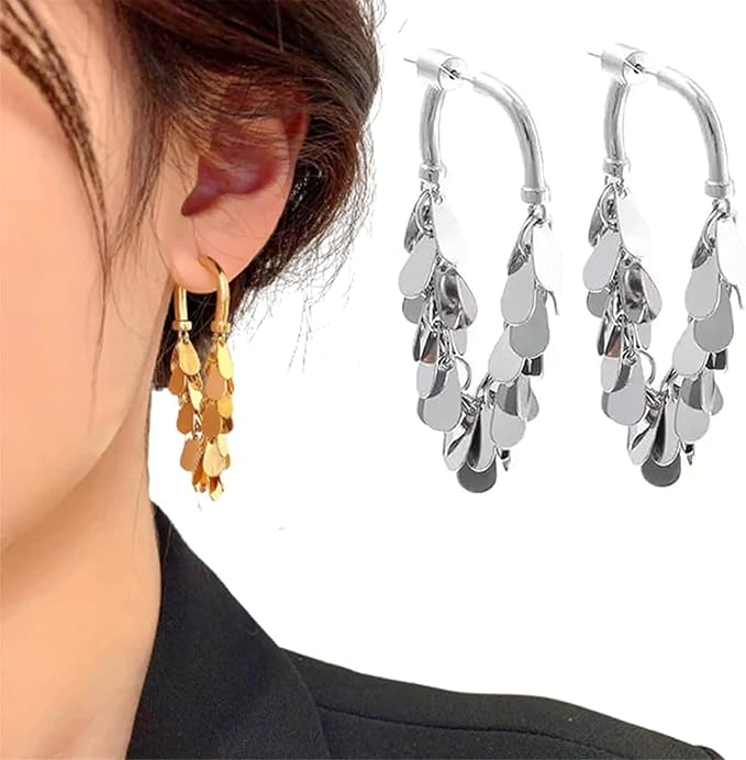 Tassel Sequin Earrings