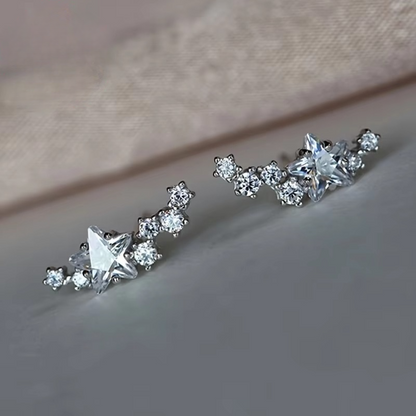 Glittering Star Stud Earrings